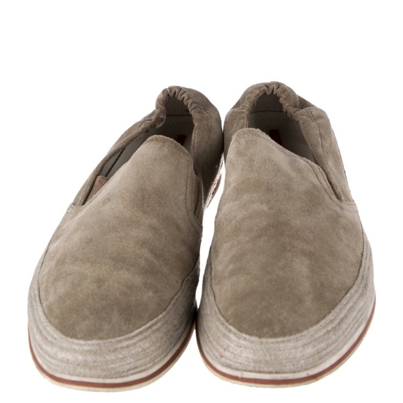 PRADA | Suede Slip On Espadrille Sneakers - Picture 2 of 9